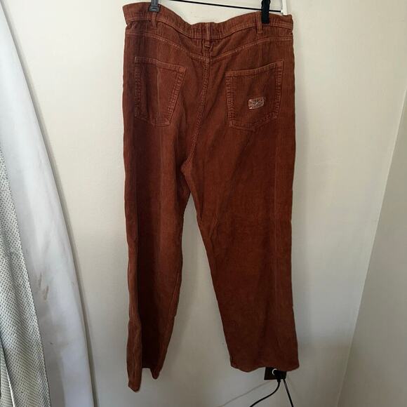 Baggy BDG urban outfitters corduroy rusty brown pants sz 34 - Picture 2 of 4